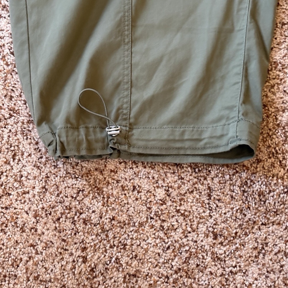 NWT! Lane Bryant Jogger CapriPants Women's Size 24 Olive Green Mid-Rise Stretch - Picture 8 of 16